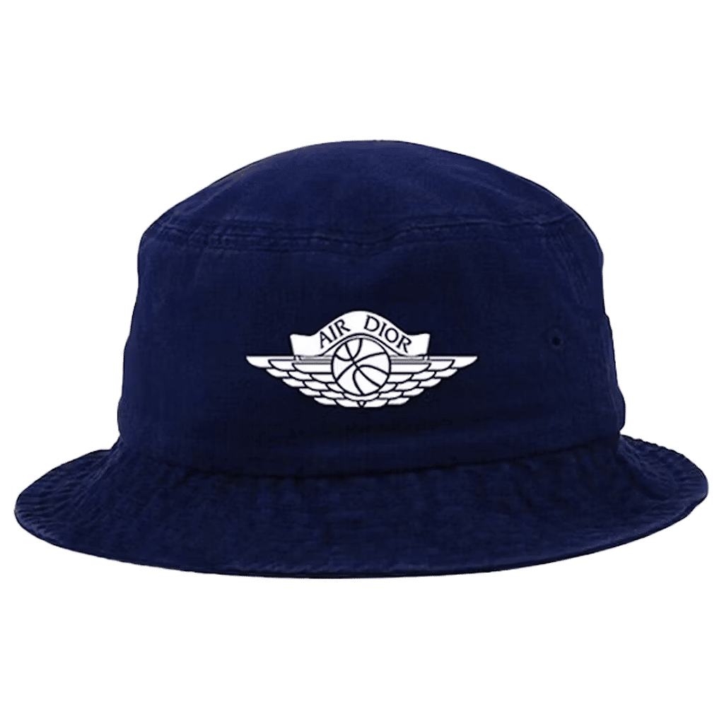 Dior x Jordan Wings Bucket Hat Navy