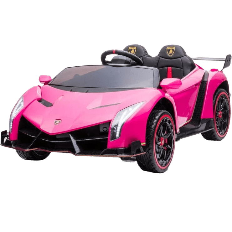FREDDO 2x12V 4x4 Lamborghini Veneno 2 Seater Ride on - Pink