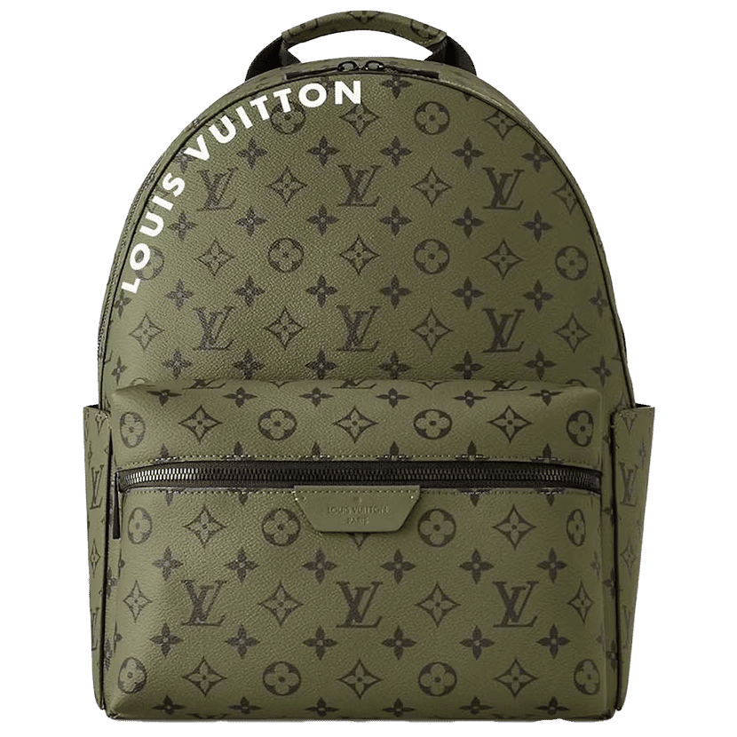 Louis Vuitton Discovery Backpack PM Khaki Green/Vermillion Red