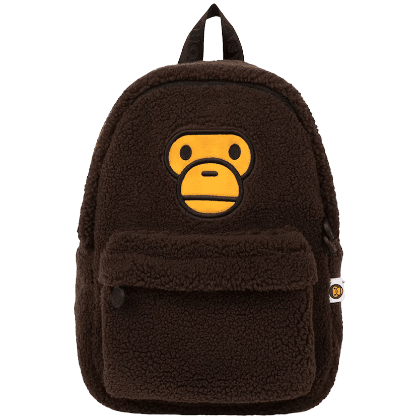BAPE Women's Baby Milo Mini Fur Backpack Brown