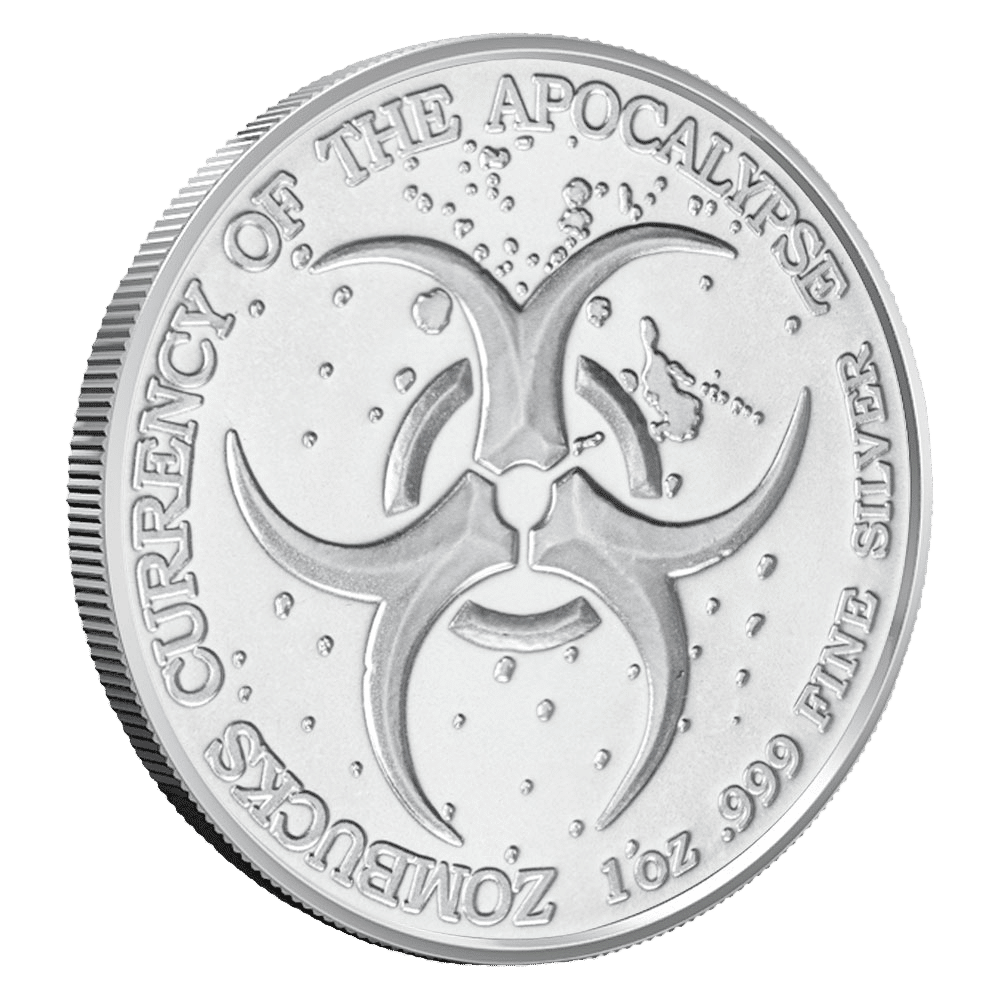 1 oz Zombucks Silver Round