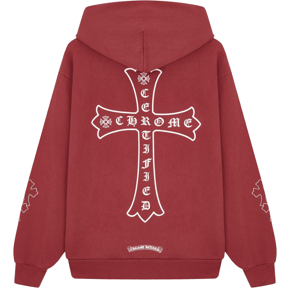 Chrome Hearts x Drake Certified Chrome Hand Dyed Hoodie Washed Red (Miami Exclusive)