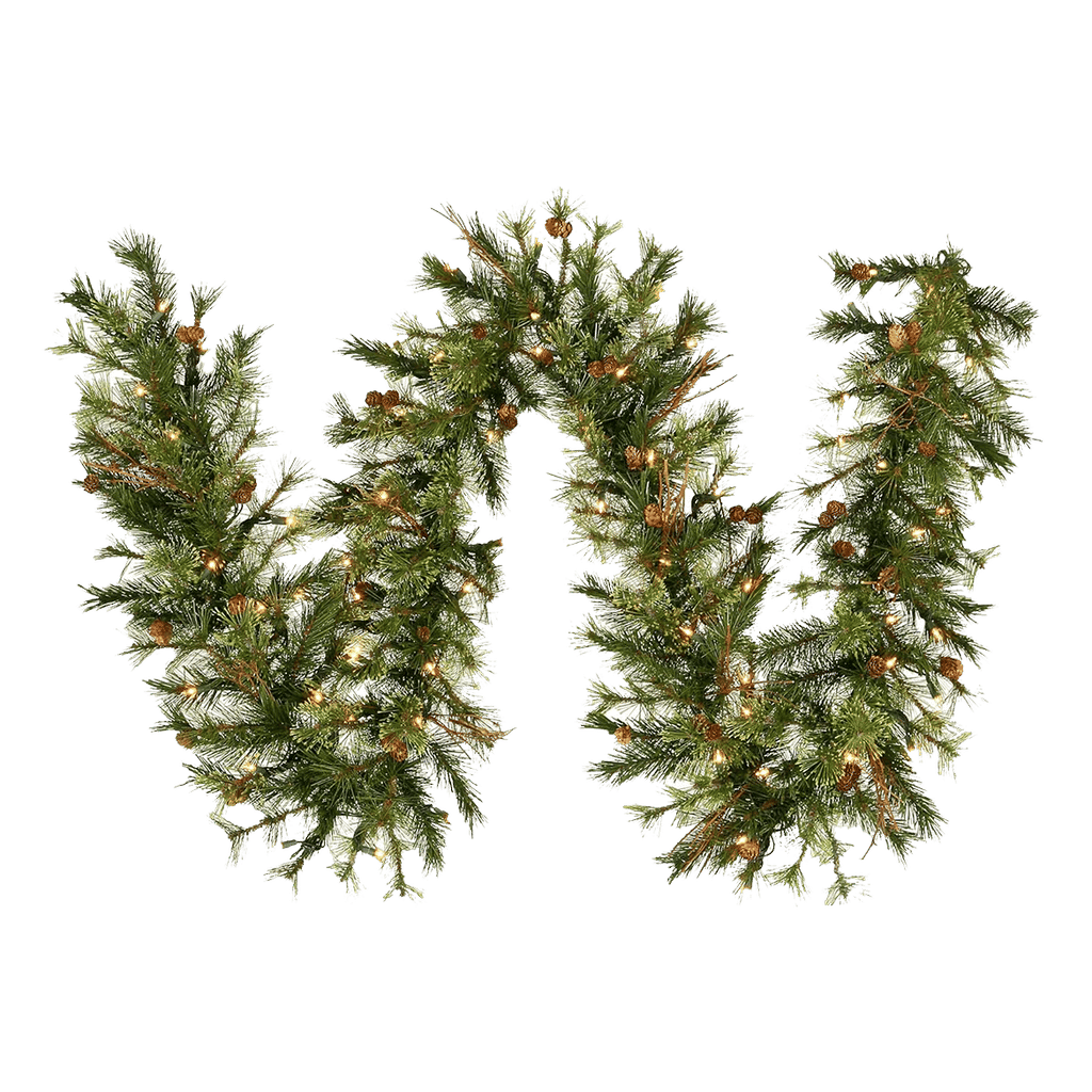Artificial Christmas Garland 9' Mixed Country Pine