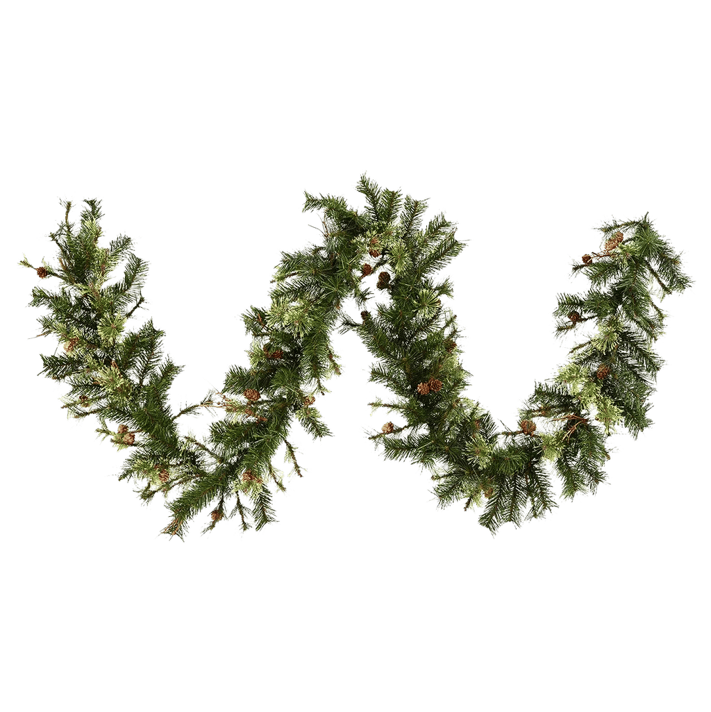 Artificial Christmas Garland 9' Long Mixed Country Pine