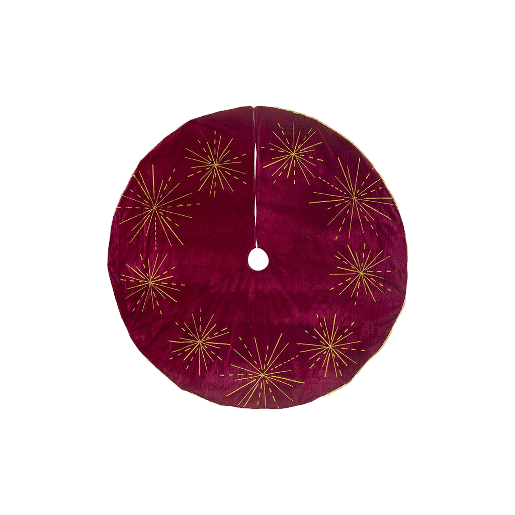 Red Velvet Christmas Tree Skirt