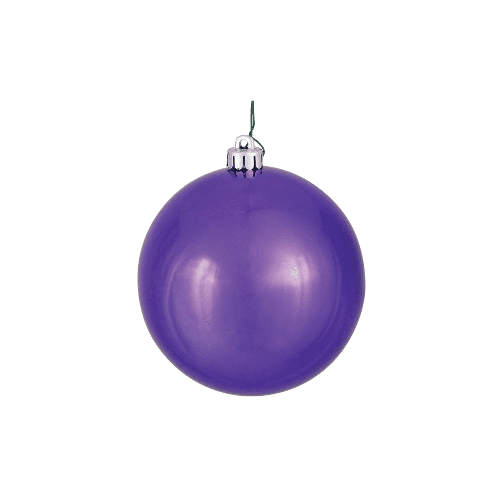 Plum Shiny Ball Ornament