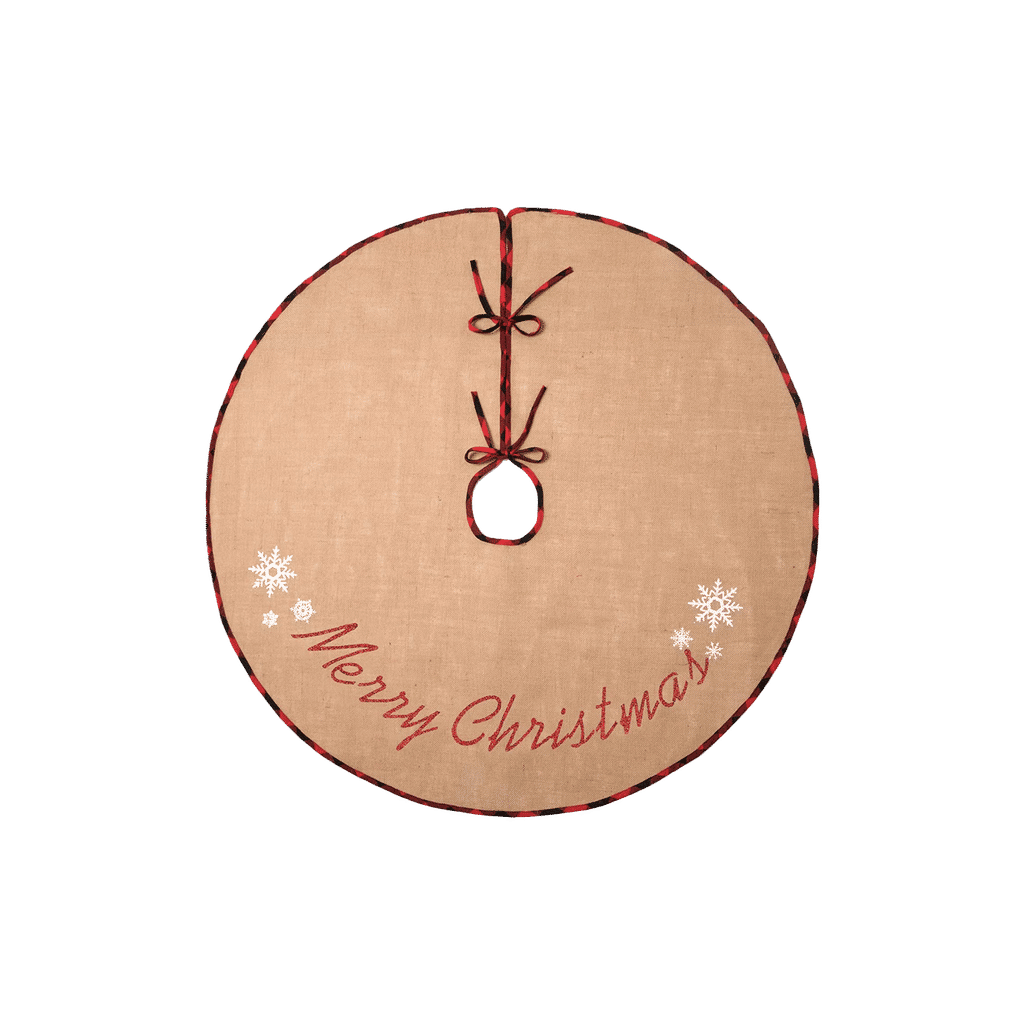 Burlap Christmas Tree Skirt