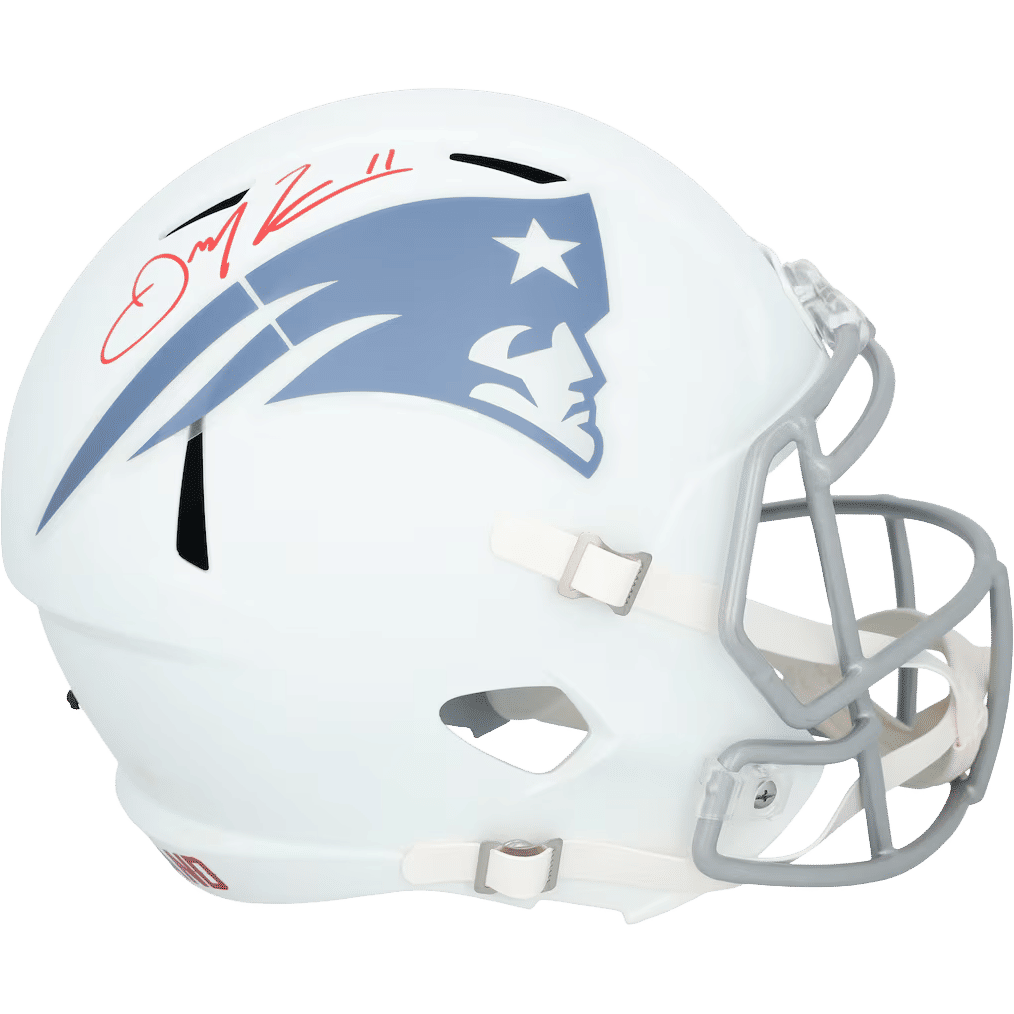 Julian Edelman New England Patriots Autographed Riddell Rivalry Speed Replica Helmet