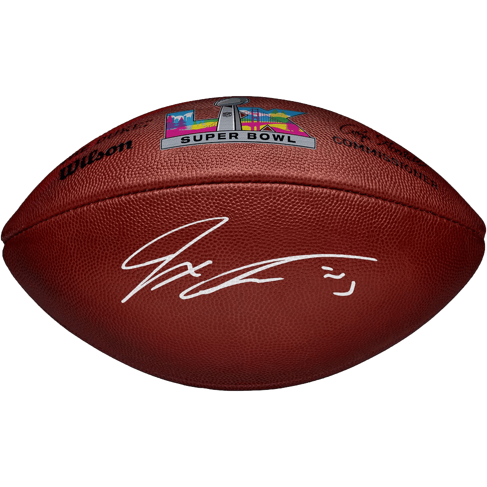 Jaxon Smith-Njigba Seattle Seahawks Autographed Super Bowl LX Wilson Duke Football