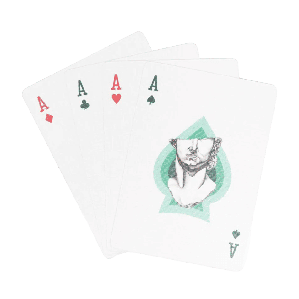 Casablanca monogram-print playing cards