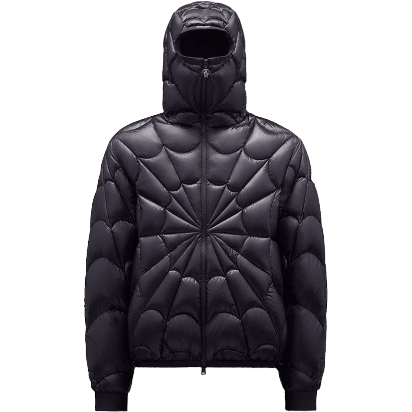 Moncler Violier Spider-Man Short Down Jacket Black