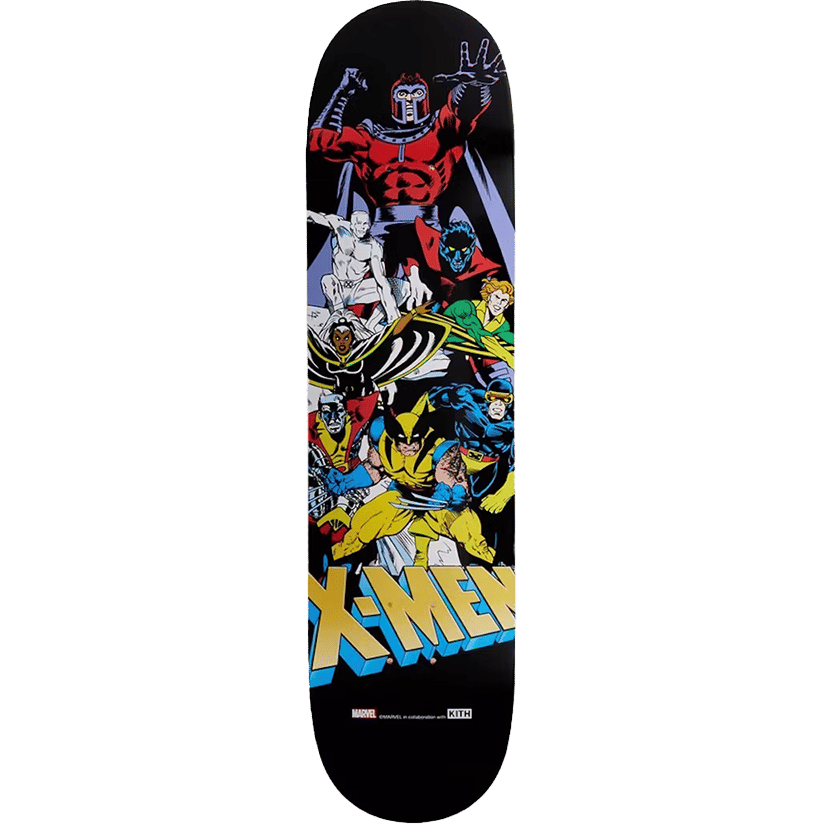 Kith x Marvel X-Men Retro Comic Skateboard Deck