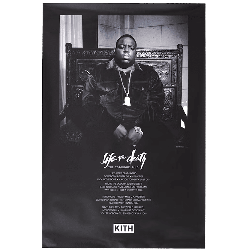 Kith x The Notorious B.I.G Life After Death Poster Black