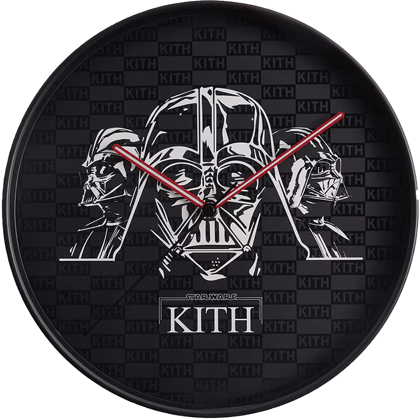 Kith x STAR WARS Darth Vader Wall Clock Black