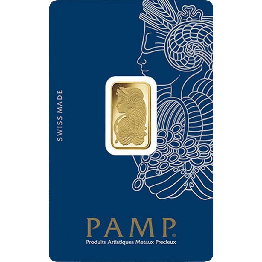 5 Gram PAMP Suisse Fortuna Veriscan Gold Bar (New w/ Assay)
