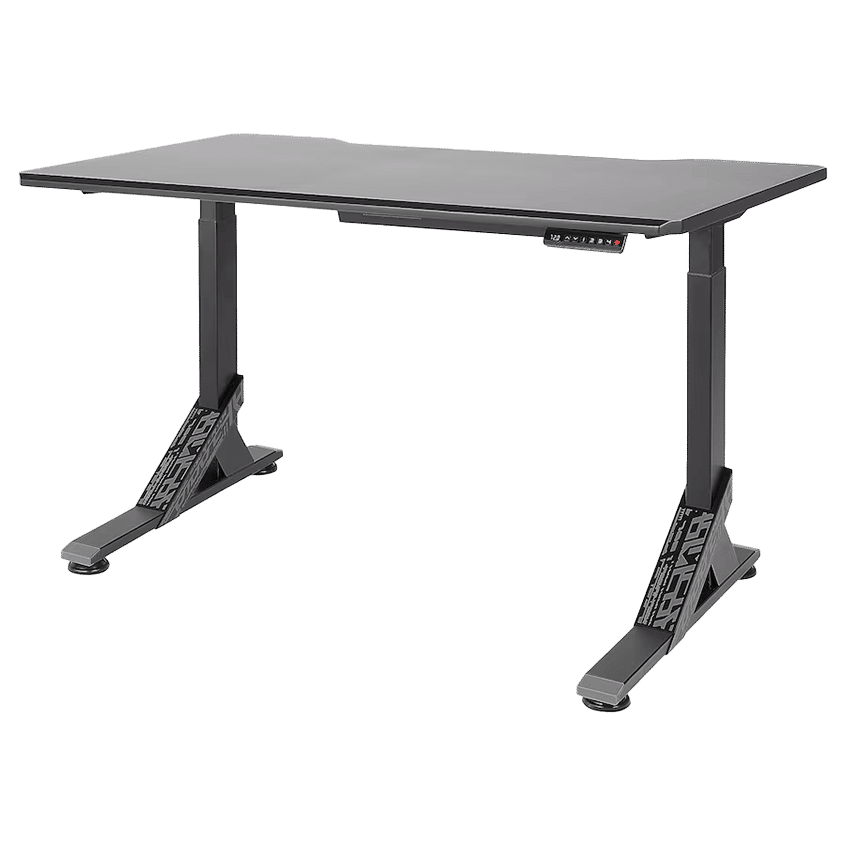 IKEA UPPSPEL Gaming desk, black, 55 1/8x31 1/2 "