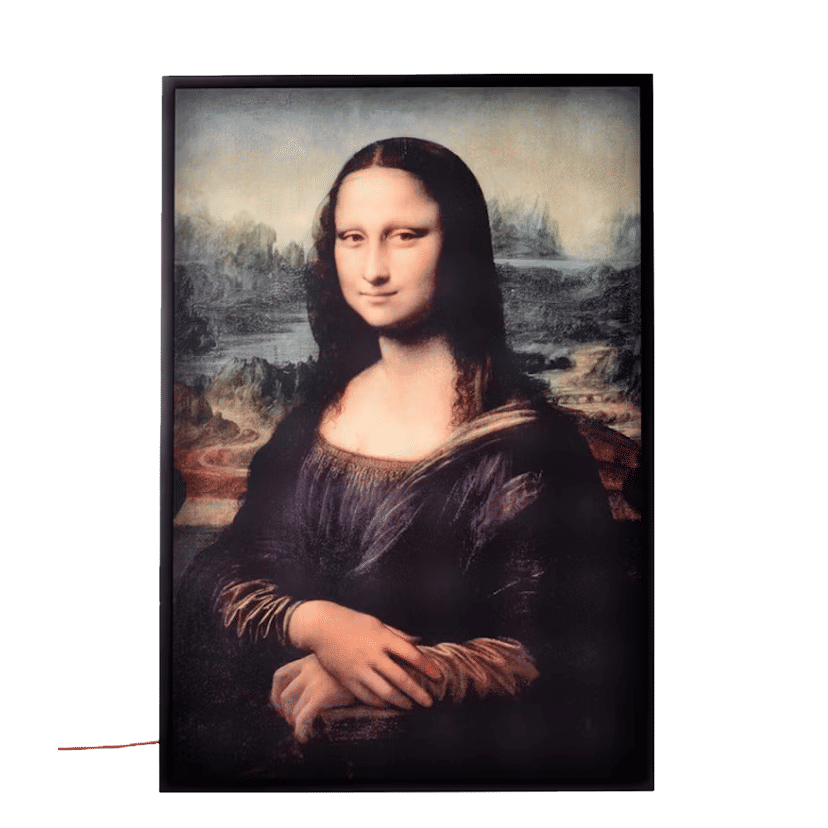 Virgil Abloh x IKEA MARKERAD "MONA LISA" Backlit Artwork Multicolor