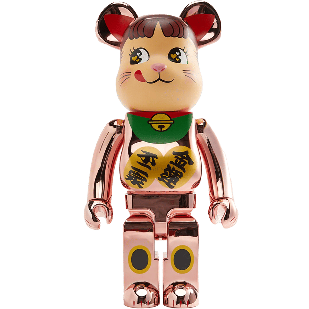Medicom Toy Be@Rbrick Manekineko Pekochan Fortune Double Coin 1000%