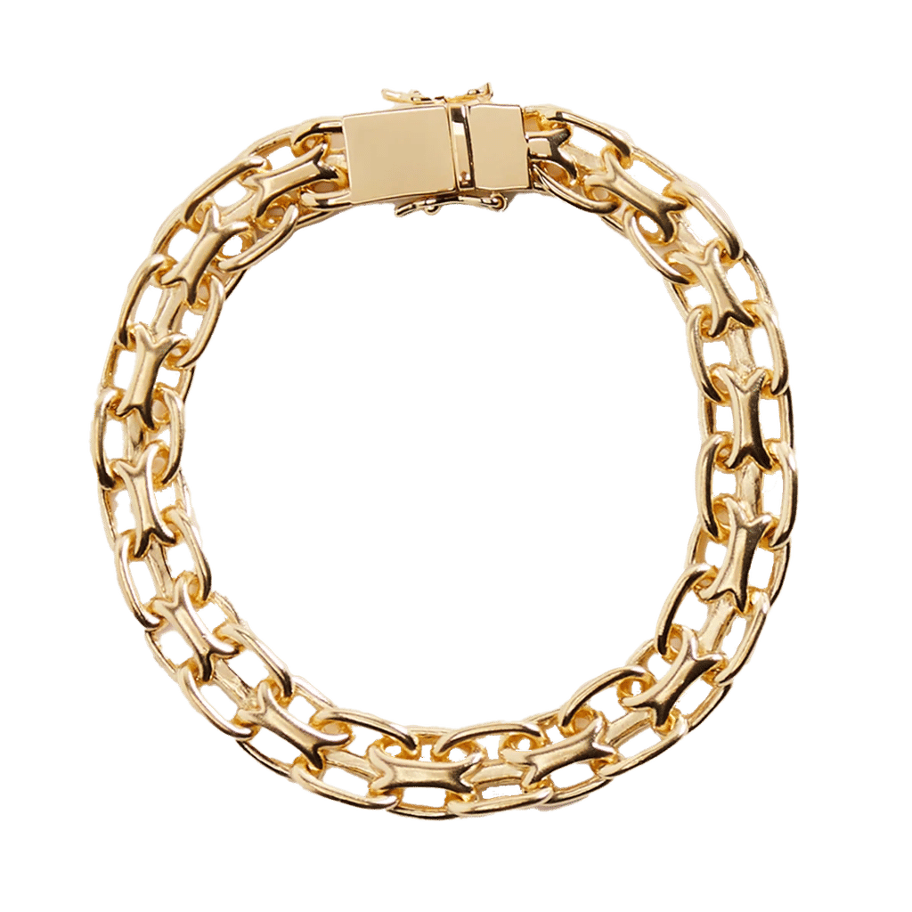 Tom Wood Vintage Bracelet 925 Sterling Silver / 9k Gold 7.7