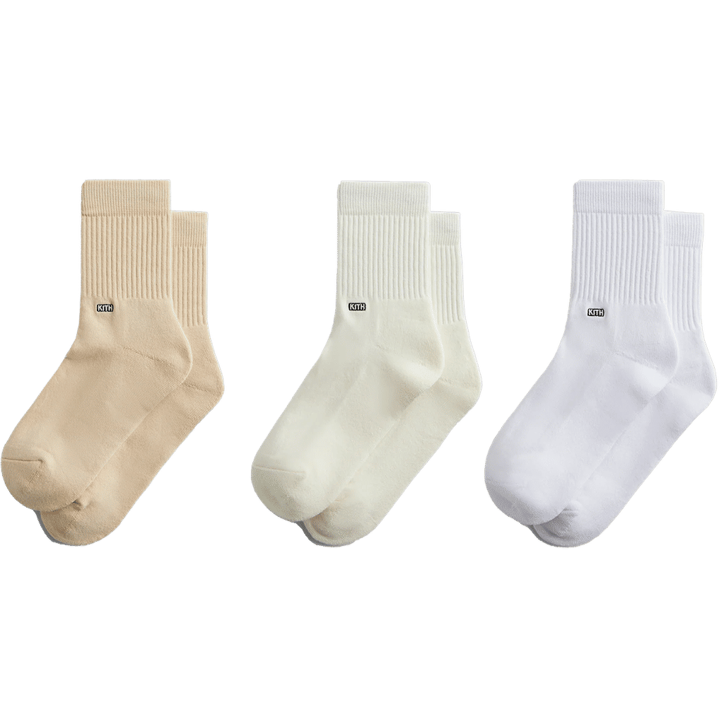 Kith Classic Half Crew 3-Pack Socks