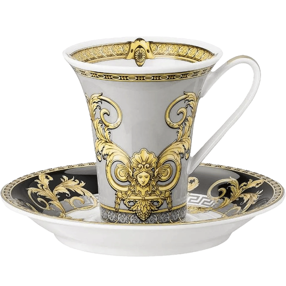 Versace x Rosenthal Prestige Gala espresso cup set