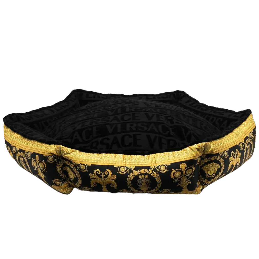 Versace logo print pet bed