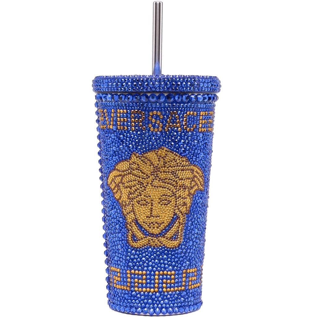 Versace rhinestone Medusa cup