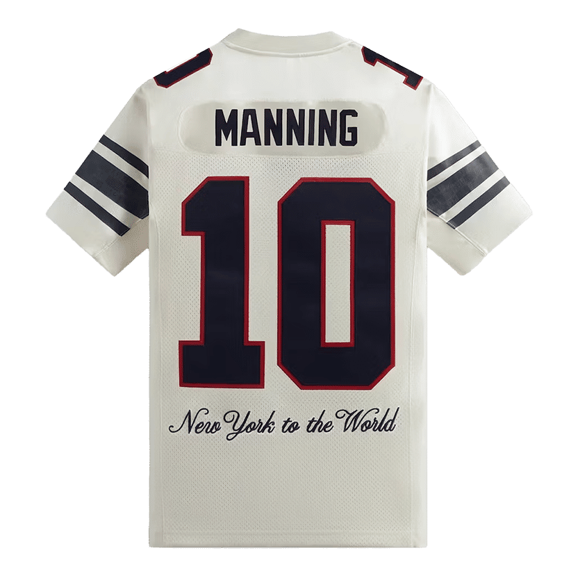 Kith x NFL Giants Mitchell & Ness Eli Manning Jersey Sandrift