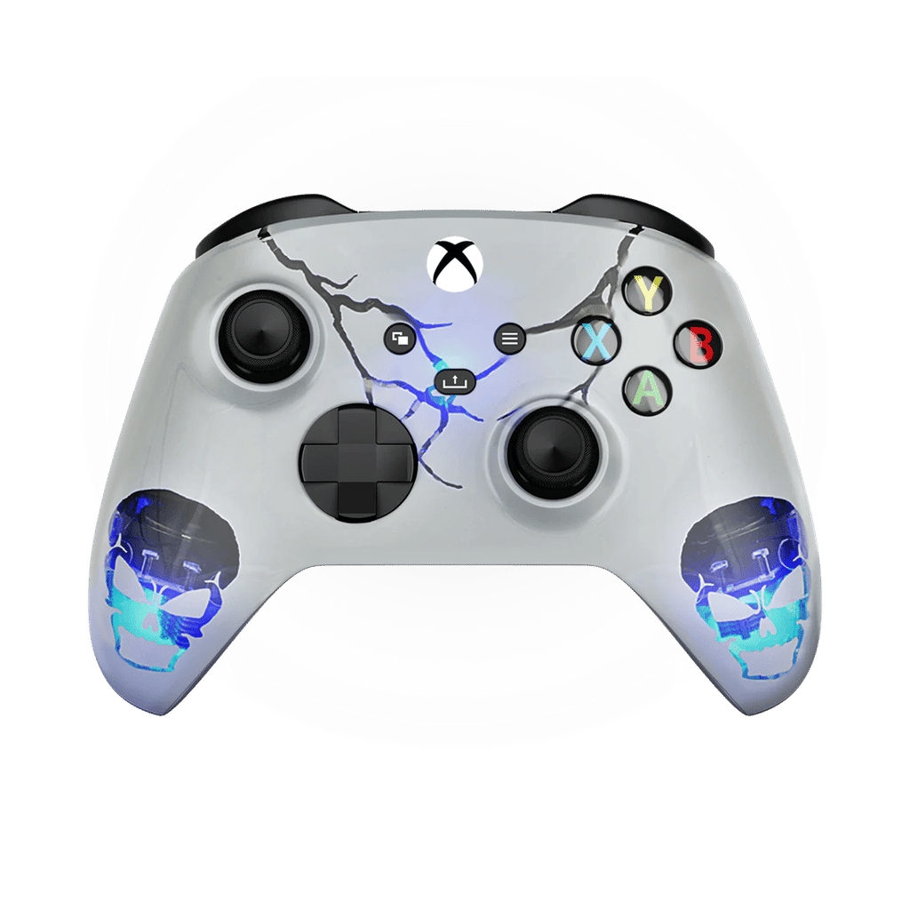 Rapid Fire Custom Standard Modded Controller Skulls White