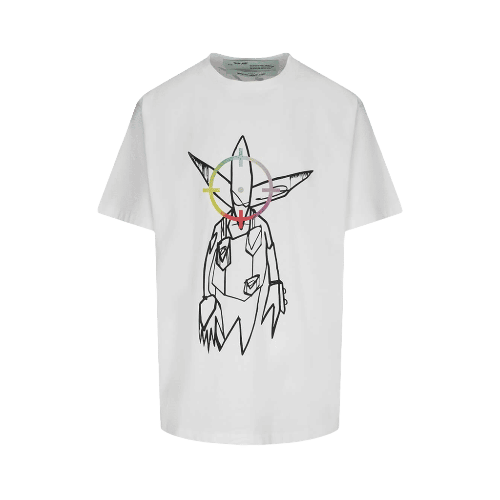 OFF-WHITE x Futura Oversized Fit Alien T-shirt White/Multicolor