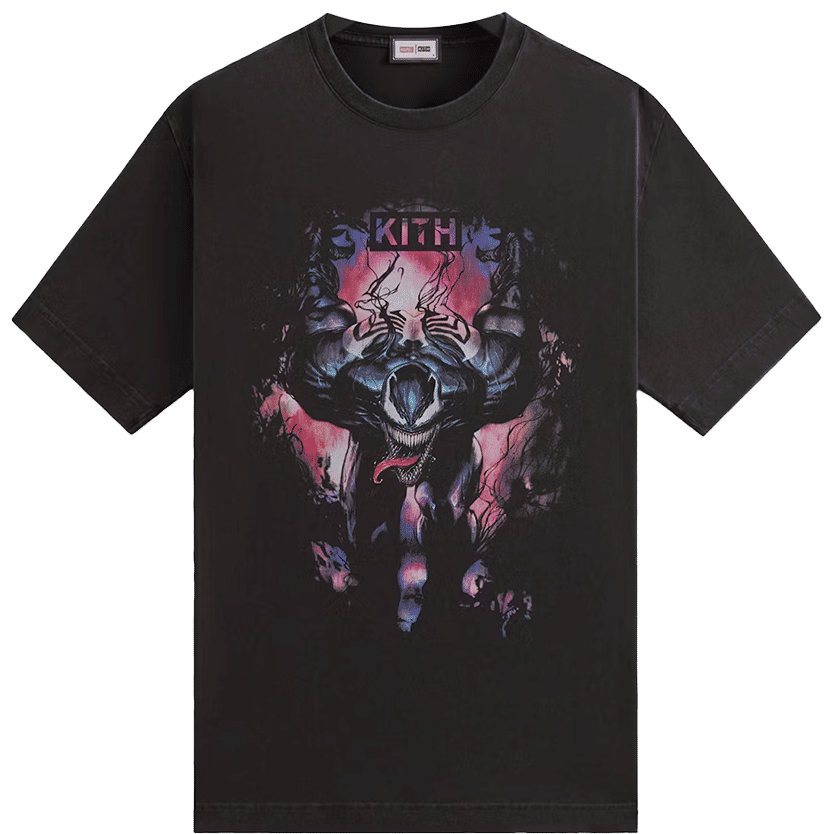 Kith x Marvel Symbiote Vintage Tee Black