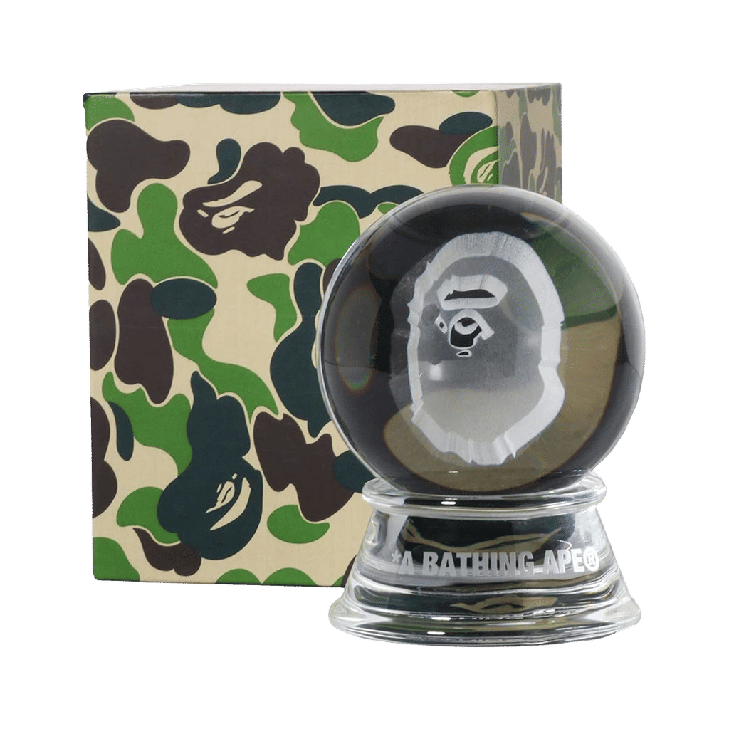 BAPE A Bathing Ape 29th Anniversary Ape Head Ornament Clear
