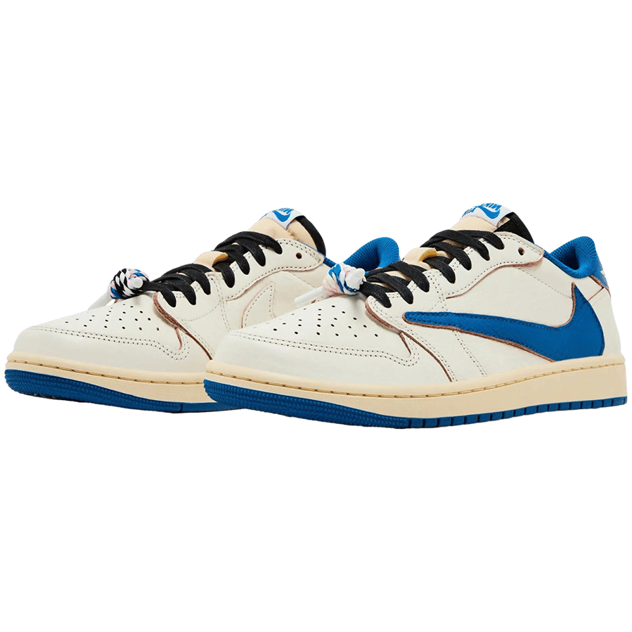 Jordan 1 Retro Low OG SP Fragment x Travis Scott Sail Military Blue