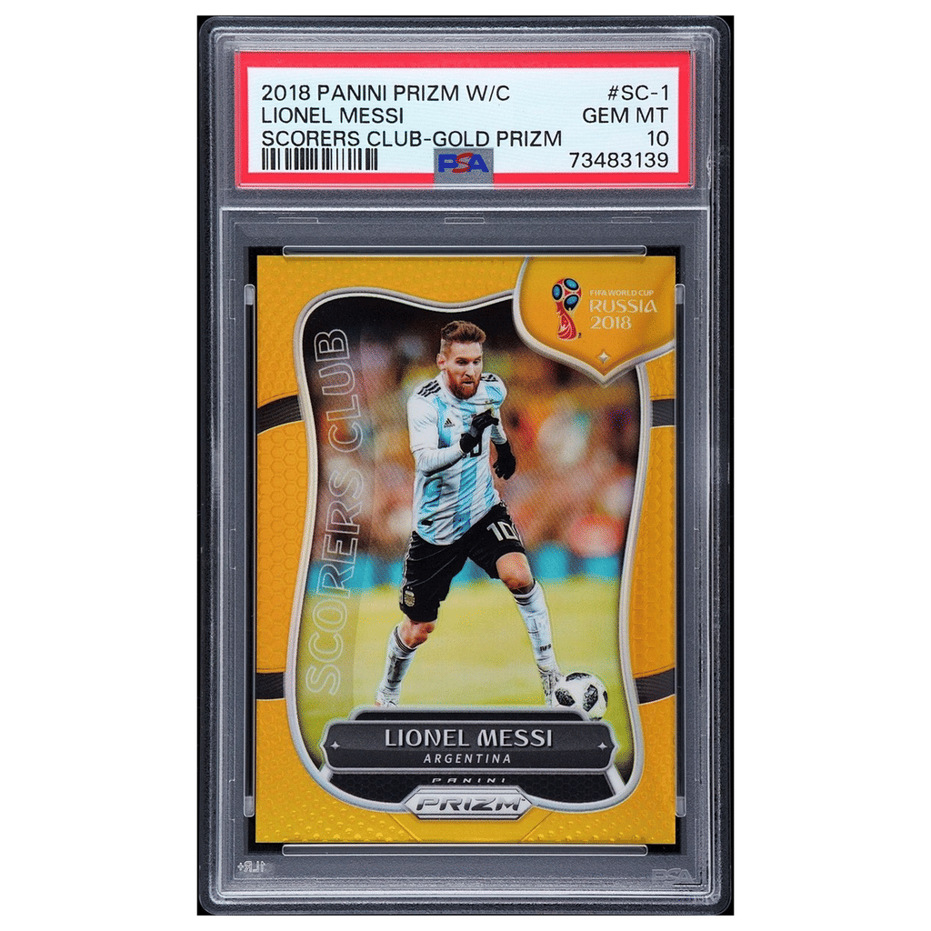 2018 Panini Prizm World Cup Scorers Club Lionel Messi Gold Prizm /10