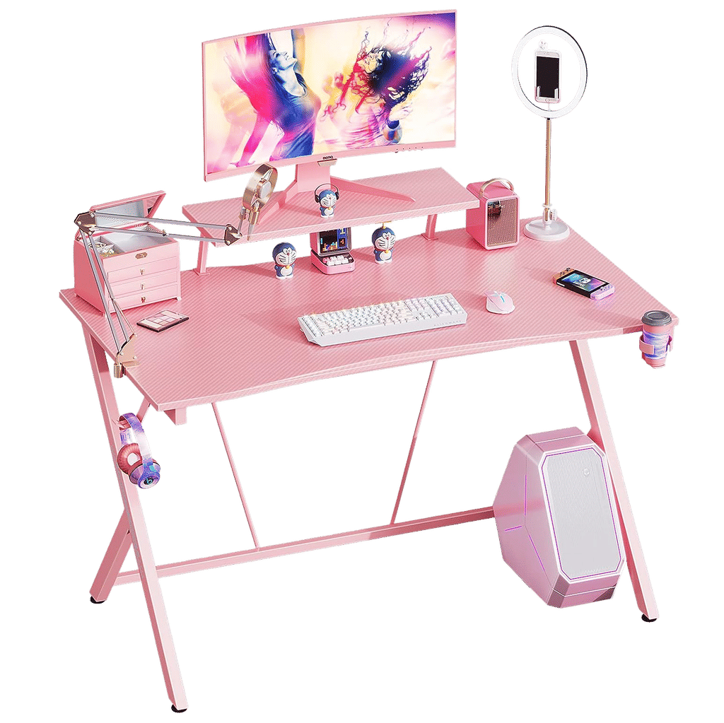 Pink Gaming Desk