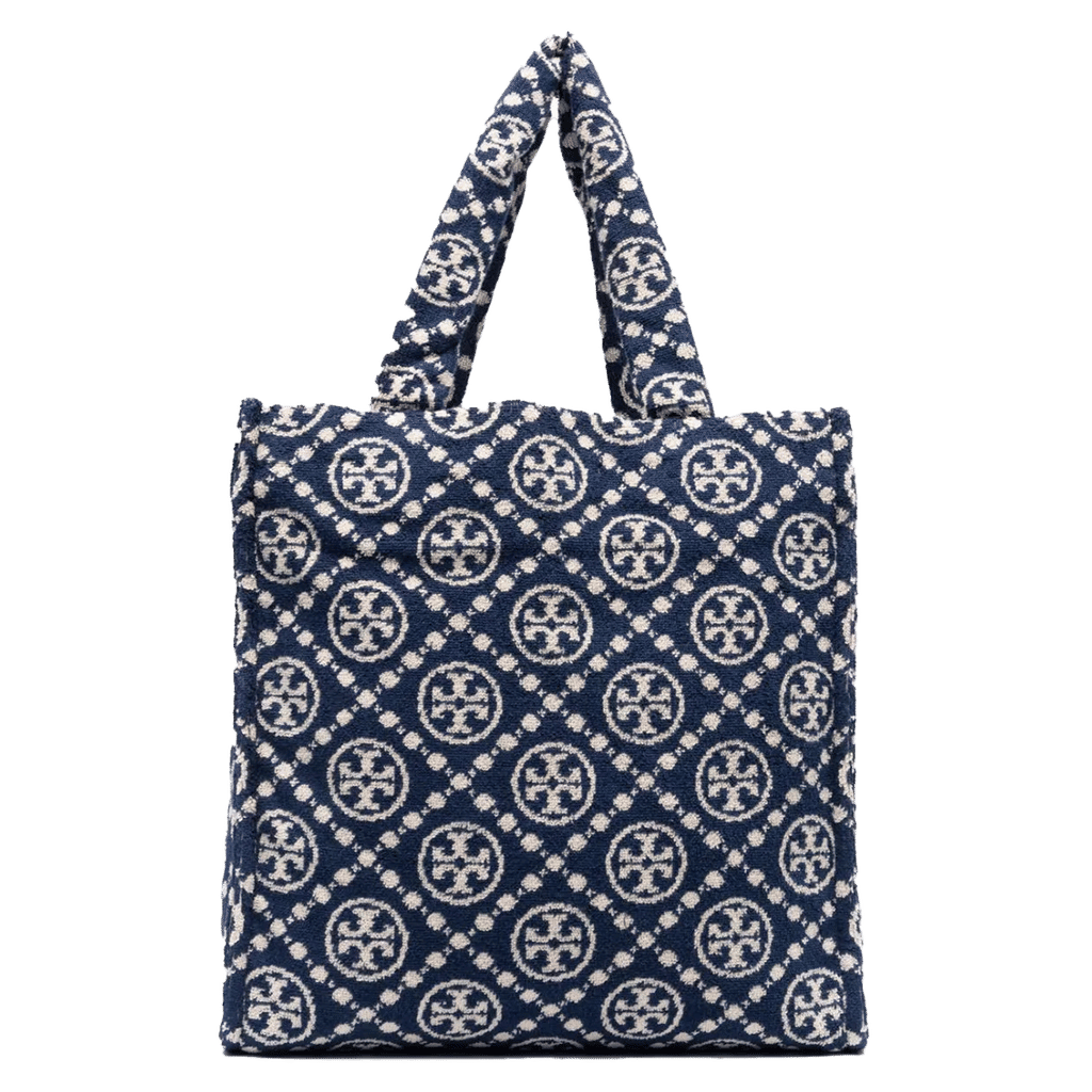 Tory Burch T Monogram terry-cloth tote bag