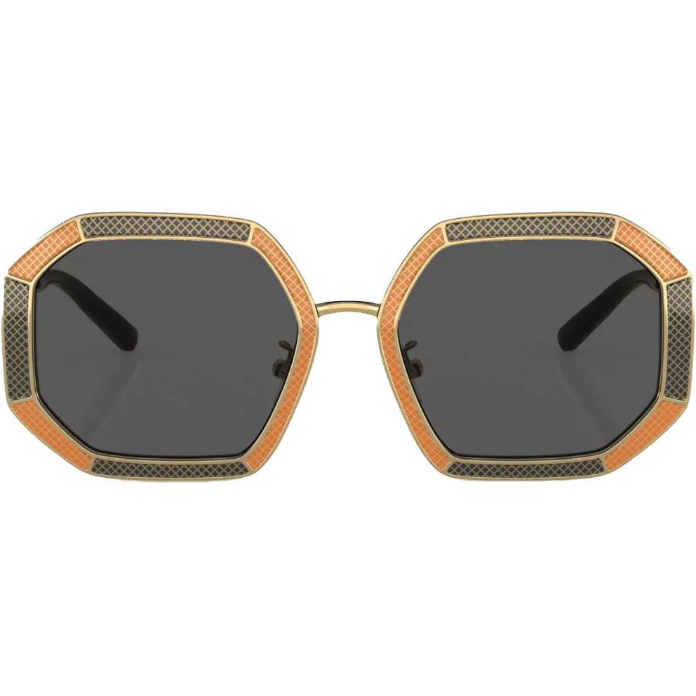 Tory Burch tinted-lenses geometric-frame sunglasses