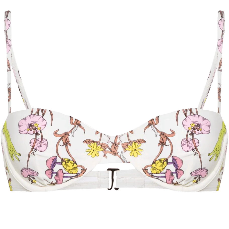 Tory Burch graphic-print bikini top