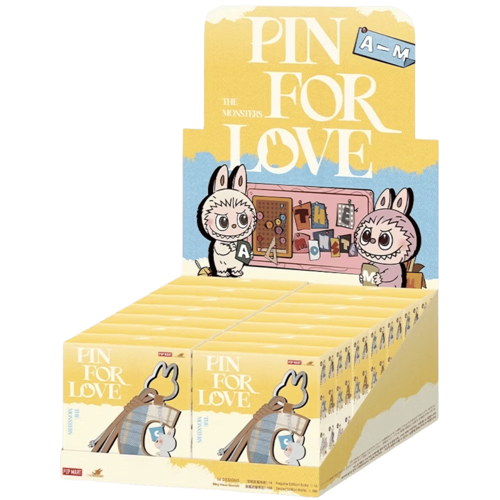 Pop Mart Labubu The Monsters Pin for Love Series Letter Pendant (A-M) Sealed Case (14 Blind Box)