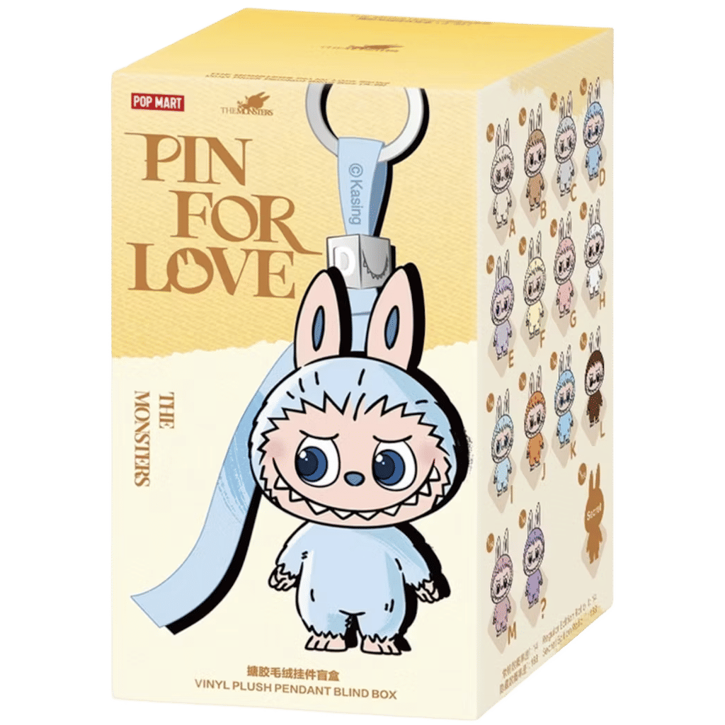 Pop Mart Labubu The Monsters Pin for Love Series Vinyl Plush Pendant (A-M) Single Blind Box