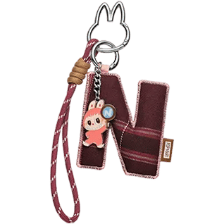 Pop Mart Labubu The Monsters Pin for Love Series "N" Letter Pendant