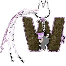 Pop Mart Labubu The Monsters Pin for Love Series "W" Letter Pendant