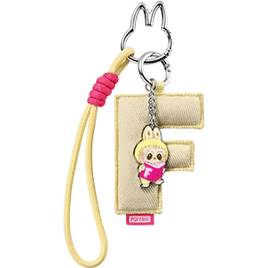 Pop Mart Labubu The Monsters Pin for Love Series "F" Letter Pendant