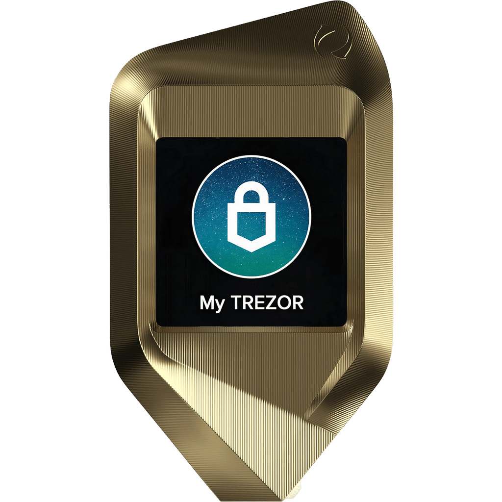 Gold Titanium Crypto Hardware Wallet