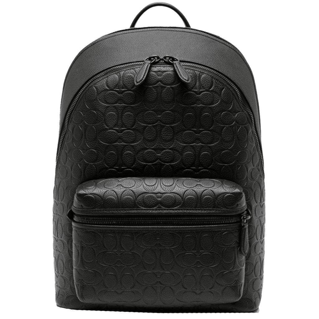 Coach Charter logo-pattern leather backpack