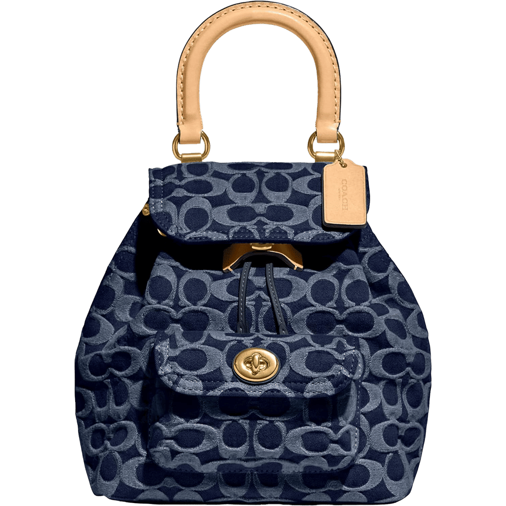 Coach Women's Riya Backpack, Blue, Medium