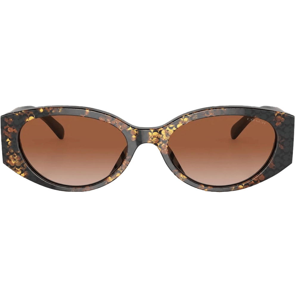 Coach logo-print tortoiseshell sunglasses