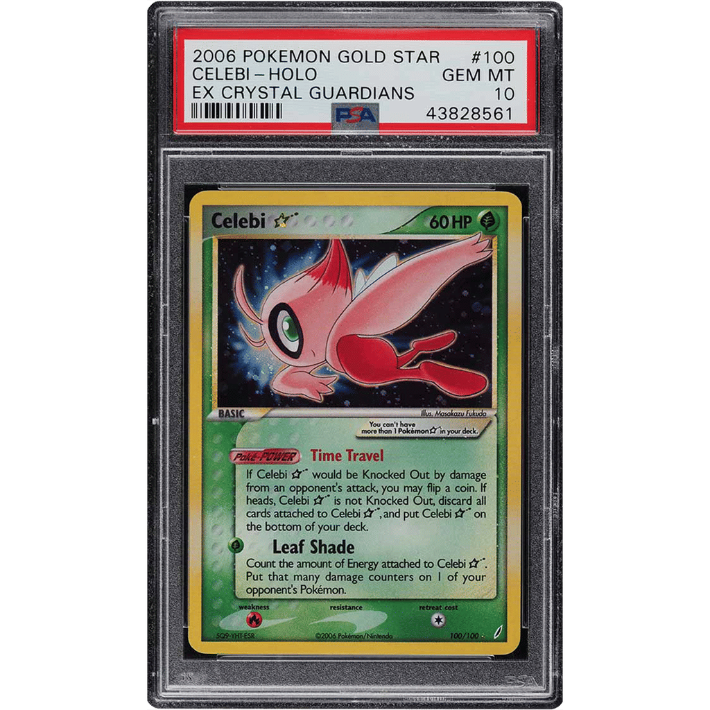 2006 Pokemon EX Crystal Guardians Holo Celebi Gold Star #100 PSA 10 GEM MINT