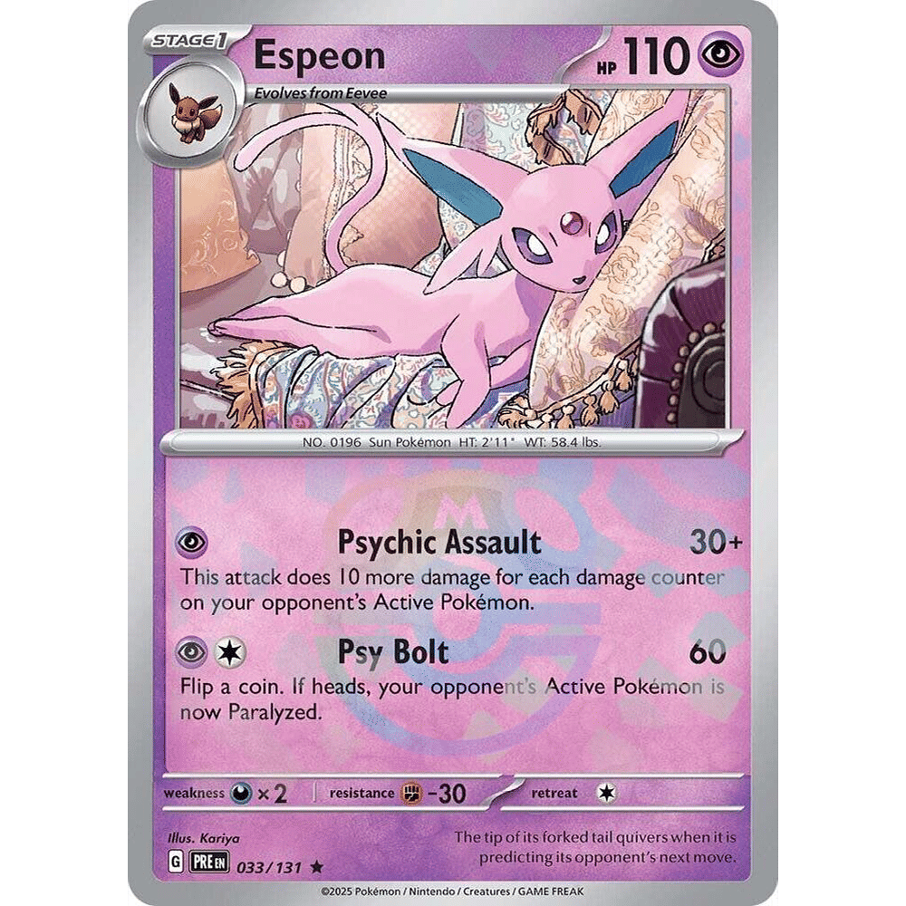 Espeon (Master Ball Pattern) - SV: Prismatic Evolutions (PRE)