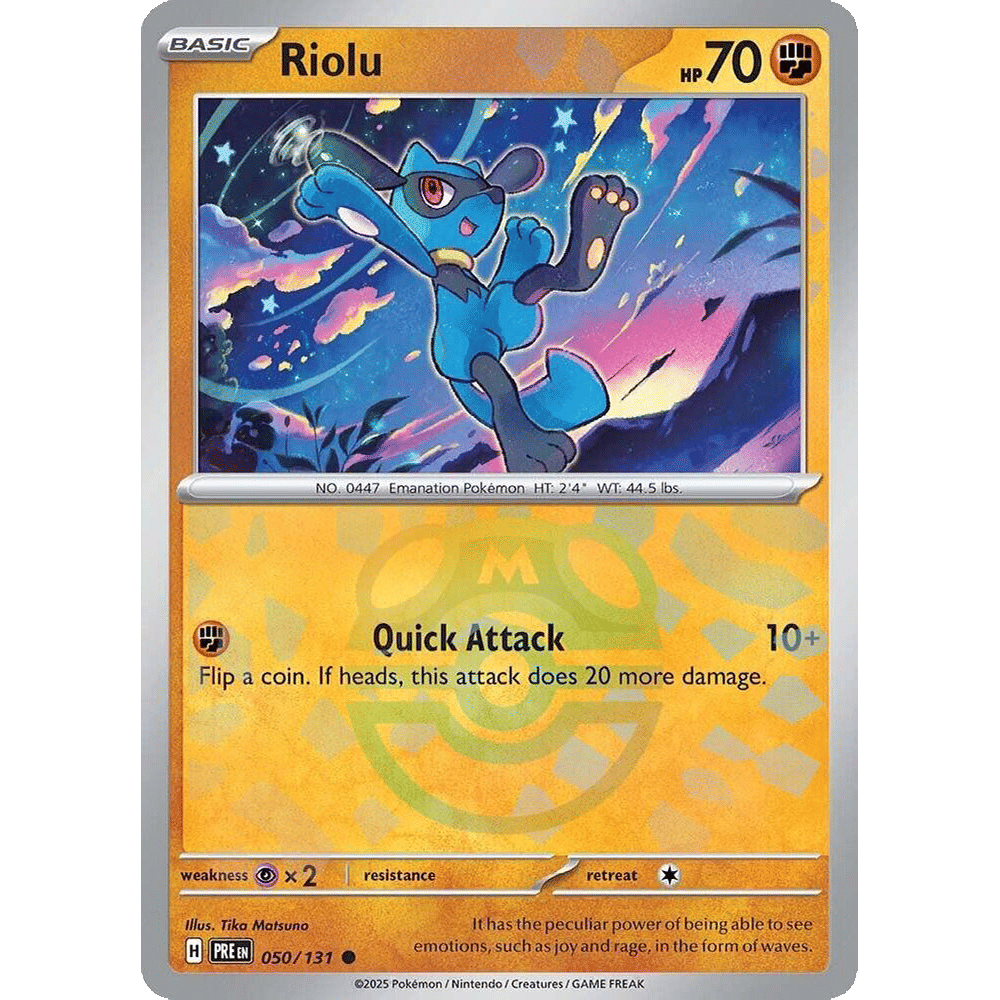 Riolu (Master Ball Pattern) - SV: Prismatic Evolutions (PRE)